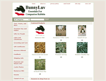 Tablet Screenshot of bunnyluv.com